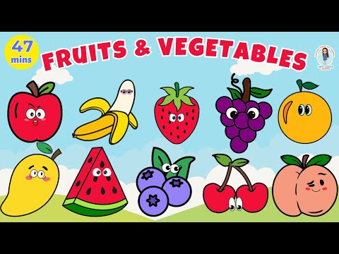 FRUITS VEGETABLE NAME for Toddlers | First Words for Babies | Speech Therapy | English Vocabulary