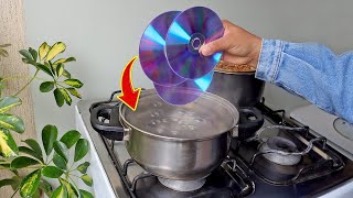 Never throw away old CD disc, collect them and turn them into dollars | Creation Tips