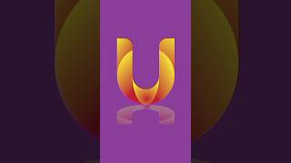 Letter U Logo Design Illustrator - Speedart Tutorial #shorts #illustratortutorial