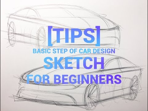 [Tips] basic step of  car design sketch for beginners