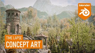 Blender Concept Art (time lapse)