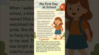 My First Day at School  ||  Learn and Speak English💬🌍✨📚