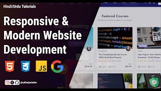 Modern website build with HTML5, CSS3, and JavaScript in Hindi/Urdu | Aallee - Just a Dev