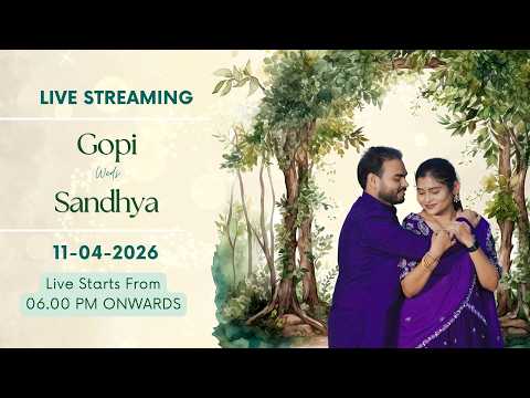 The Wedding Of #GopiKiRani | Live Streaming | 11-04-2026