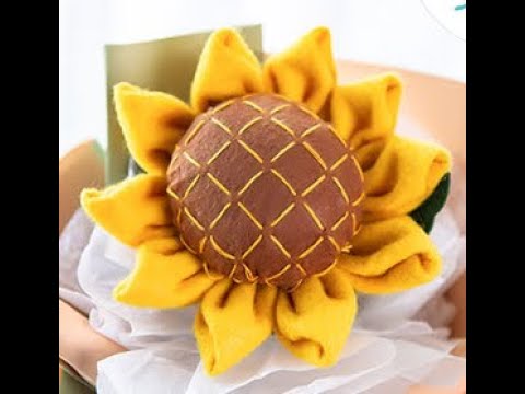 Felt Sunflower making tutorial(01)