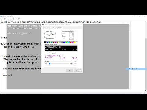 Make Cmd Transparent