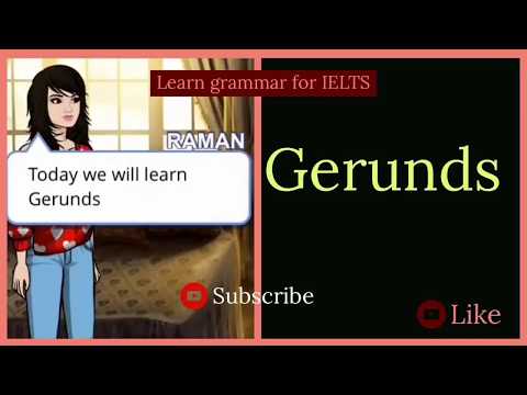 Gerunds | verb+ing form| grammar concept |English grammar