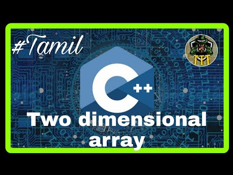 Two dimensional array in C++ | C++ programming language | C++ full course.