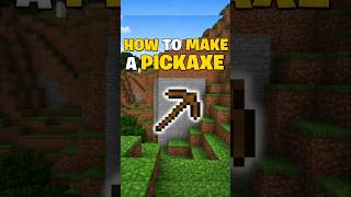 how to make pickaxe in minecraft/#minecraft#survivalguide#gaming#tutorial