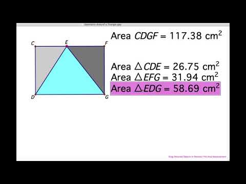 Geometry-Finding the Area of a Triangle Using the Area of a Rectangle