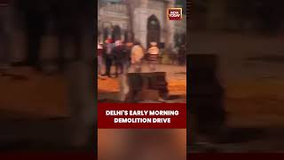 Delhi Demolition Drive Near Turkman Gate: Stone Pelting Controlled by Police