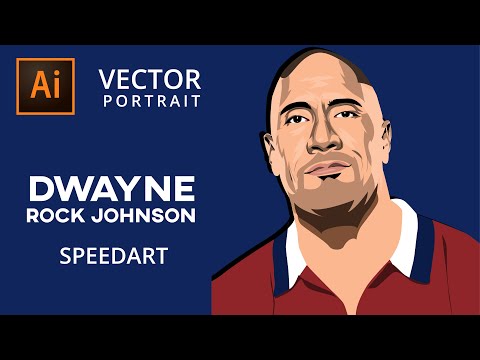 Vector Portrait| Illustrator |Speedart | Rock | Thani Creation