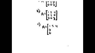 Types of Matrices Examples
