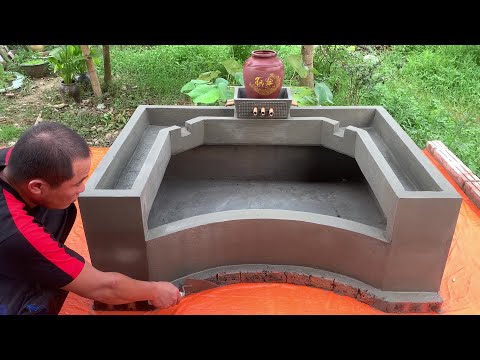 Build A Beautiful Fish Tank From Red Bricks