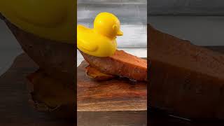 Sweet potato with ducky butter viral foodiebeats foodtrend  #snowballmaker #diy #ducks #foodlover