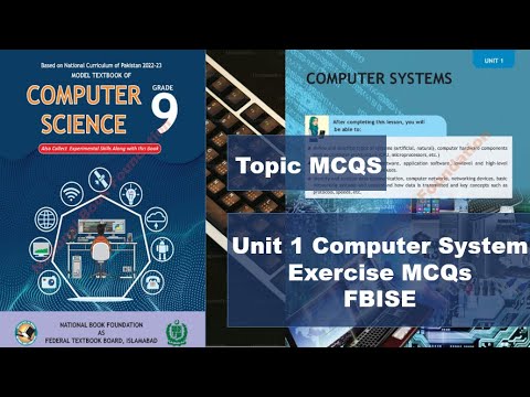 MCQs Solved from Chapter 1| Computer Systems | Exercise | Class 9 Computer Science |FBISE Curriculum