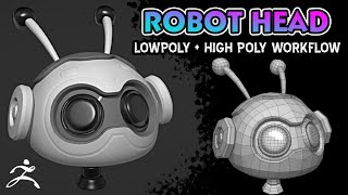 Stylized Robot Head - zBrush Step by Step Tutorial