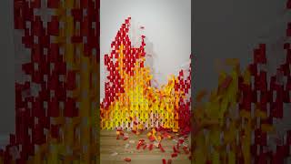Can 1,500 dominoes make fire? 🔥@useglimmer