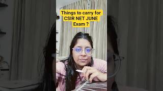 CSIR NET Exam Centre📃 पर क्या क्या लेकर जाना है?🧐 #csirnetjune2025 #csirnet2025 #csirnetexamcentre