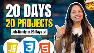20 Frontend Projects Using HTML, CSS & JavaScript to Get Job-Ready in 2026!!