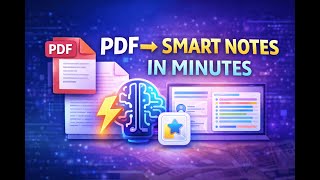 How to Turn PDFs into Smart Notes Using AI  #aitools #exampreparation #easy study