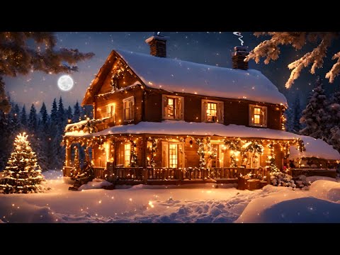 ❄️Magical Winter Night in the Forest With Relaxing Music🎶 Enchanting Sounds in a Winter Landscape