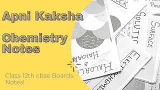 Class 12th Chemistry Notes | Apni Kaksha | Aman Dhattarwal #Shorts