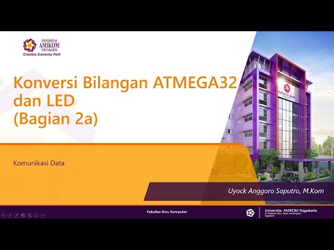 Konversi Bilangan ATMEGA32 dan LED bagian 2a