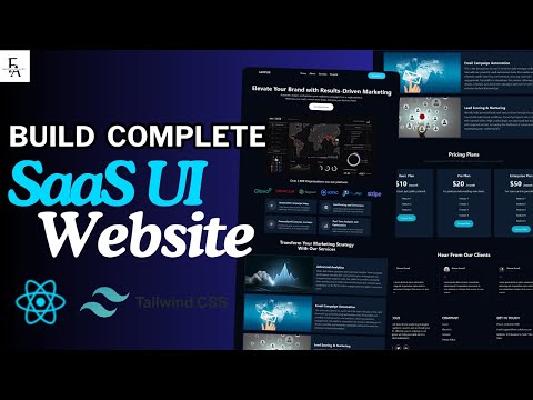 Build a Stunning SaaS Landing Page With React and TailwindCSS | React and TailwindCSS Project