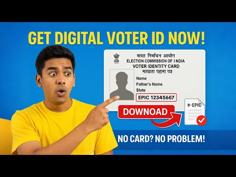 How to Download Voter ID Online | Step-by-Step Guide to Find EPIC Number & e-EPIC Download | 2025