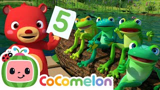 Five Little Speckled Frogs | Learn Numbers with CoComelon Nursery Rhymes & Kids Songs