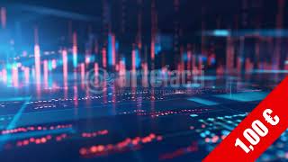 Futuristic Financial Data Visualization Stock Footage