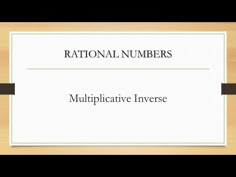 Multiplicative Inverse |Rational Numbers|chapter 1|ncert cbse class 8|suitable examples(in english)