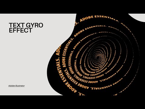 Logo Ideas | Gyroscopic Text Effect | Adobe illustrator 2024 tricks and hacks