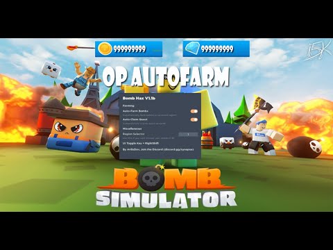 Roblox --▶ Bomb Simulator || Script/Hack || Auto-Farm, Auto-Collect Quest, (Working)
