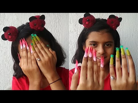6 Best Nail Art Ideas For You l AWESOME NAIL HACKS l Easy Nail for Children Art by vrindas basket