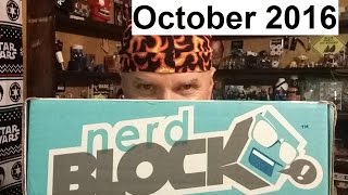Nerd Block Classic Unboxing!!  October 2016