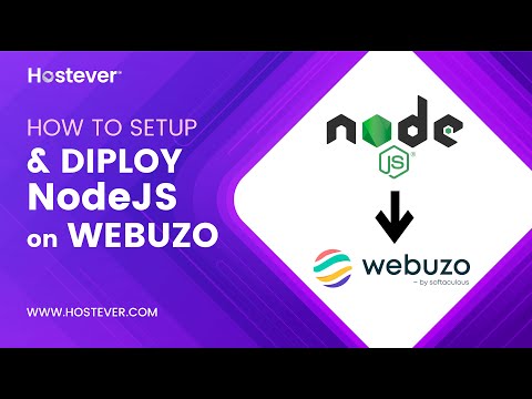How to Setup & Deploy Node.js App in Webuzo | Hostever
