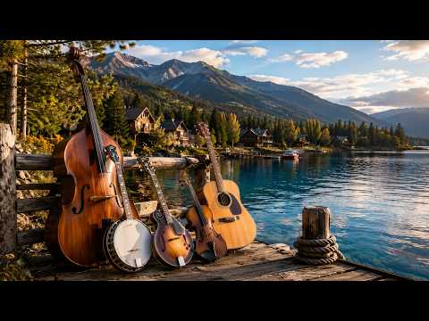 Heavenly Bluegrass by the Lake | Peaceful Mountain Music for Golden Memories