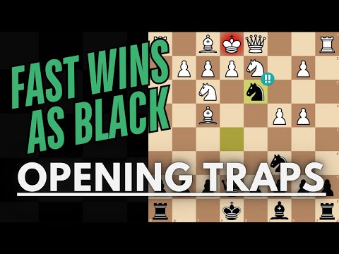 Top 3 Opening Traps for Black Win Instantly!