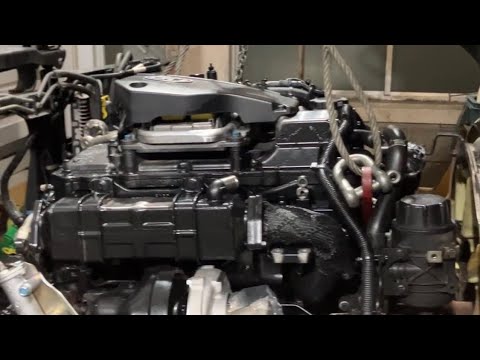 Full engine replacement in Truck.#automobile #mechanic #truck 