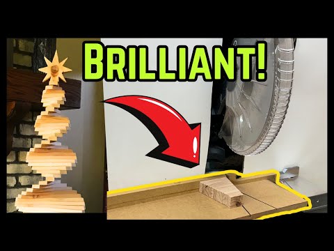 Cut Your Time In Half With This Jig For Making Spiral Christmas Trees!