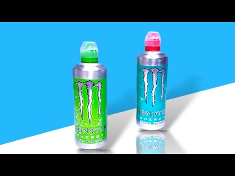 How to make a Water Bottles With Straw Lid using cans and recyclable materials