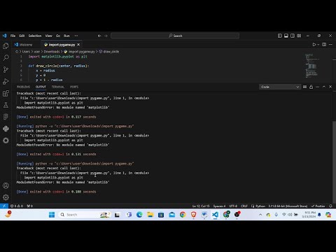 ModuleNotFoundErro: No module named matplotlib.