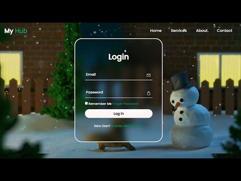 How to make animated login page using HTML &  Pure CSS