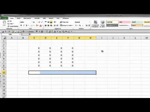 Input an entry in an Excel range