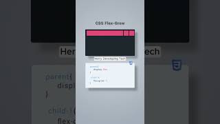 🚀 Master CSS3 Flex-Grow in Minutes! 💻✨ #WebDesignTips|| #shorts #shortvideo #css3 #html5 #coding #ai