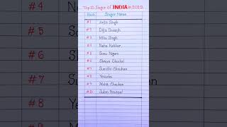 Top 10 Singer of India on 2022 - Arijit Singh, Mika Singh   #shorts