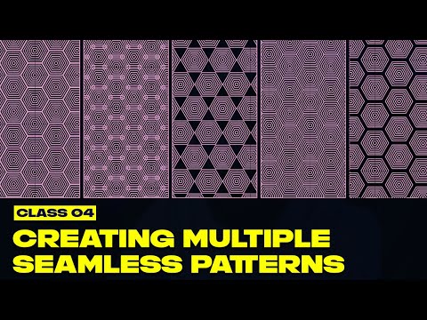 Class 4 | How To Create Multiple Seamless Patterns From A Single Shape