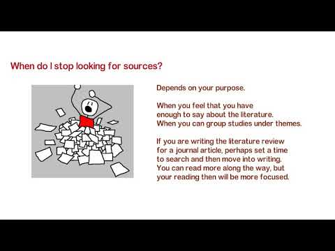 Organizing a literature review